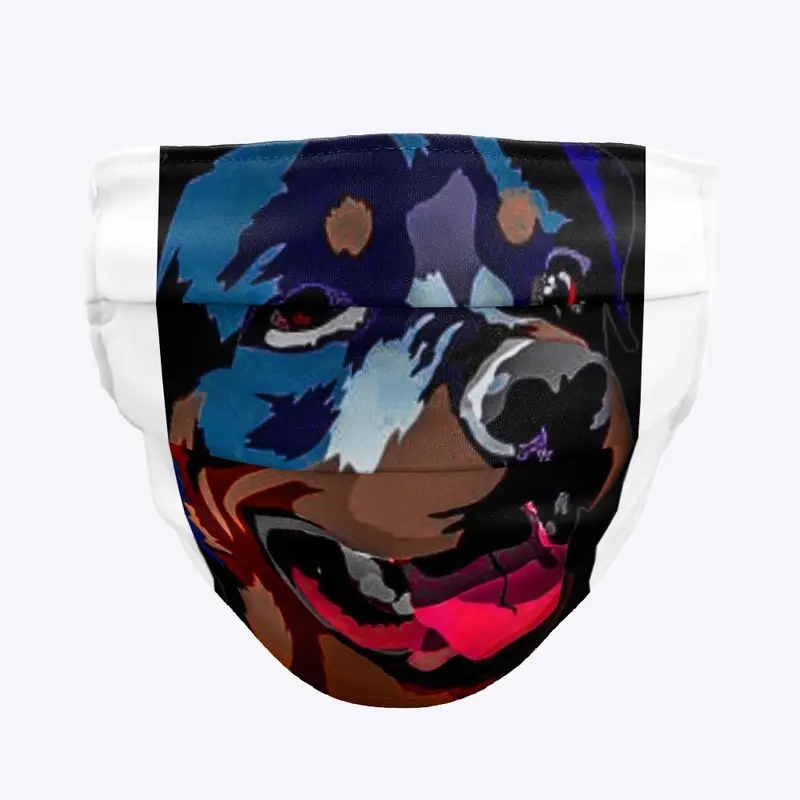 Colorful Rottweiler 