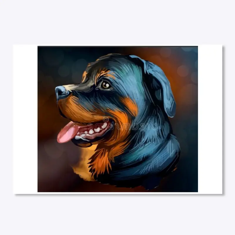 Abstract Rottweiler 